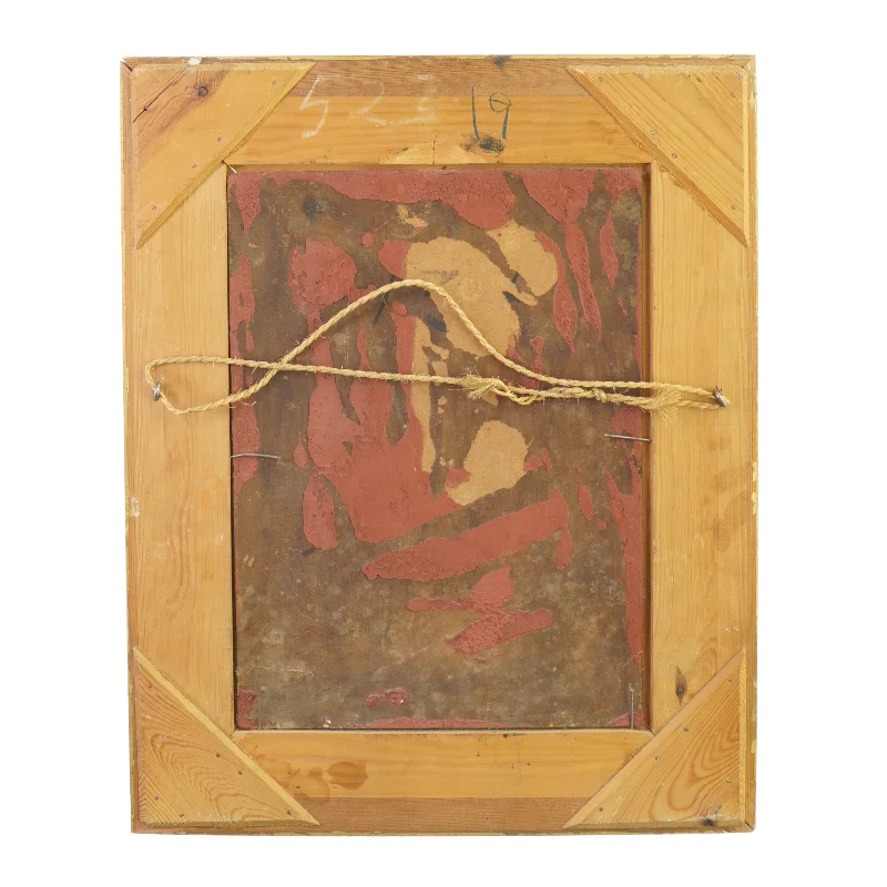 Maleri med guldramme (str. 46 x 37 x 6 cm)