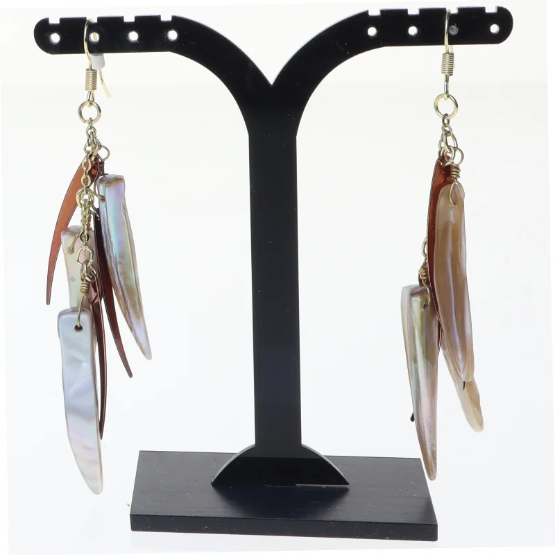 Øreringe af muslingeskal (str. 9 cm)