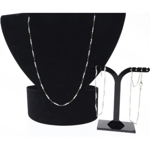 Smykkesæt med halskæde og armbånd og ankelkæde(str. 48 cm og 20 cm og 27 cm)