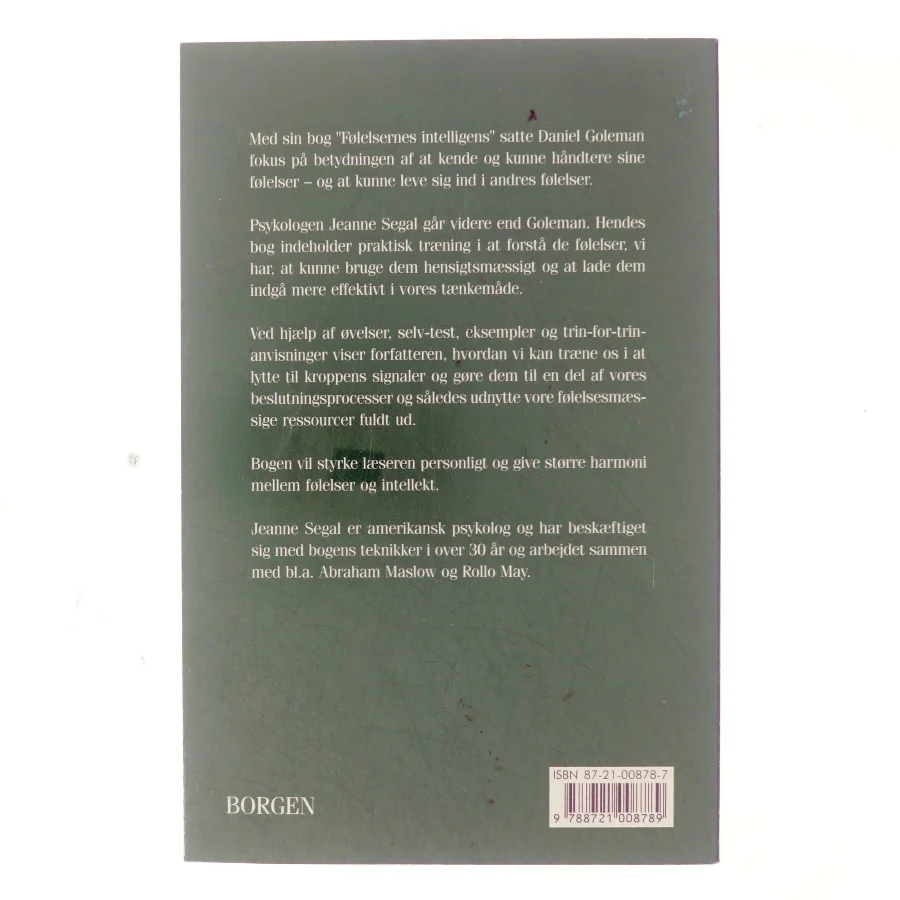 Træn din følelsesmæssige intelligens : en praktisk vejledning af Jeanne Segal (Bog)