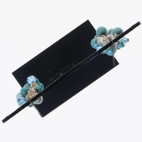 Blå øreringe (str. 8 komma 5 cm)