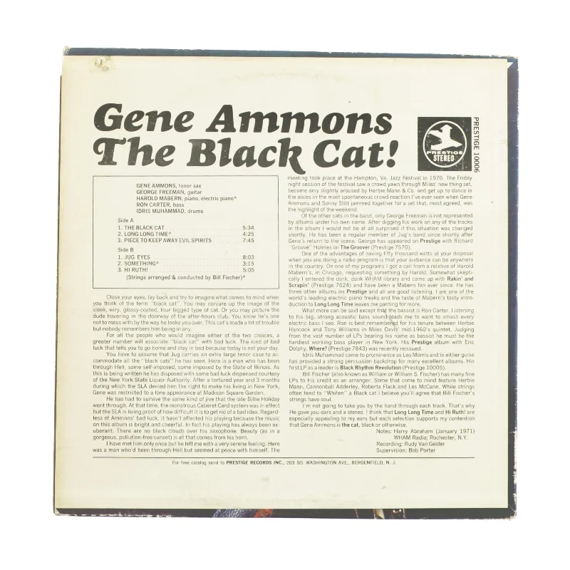 The black cat! af Gene Ammons fra IP