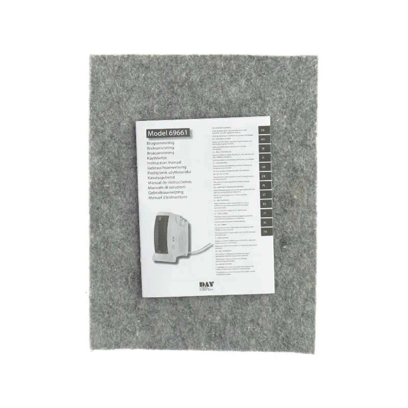 Fan heater fra Day (str. LBH 23x12x24 cm)