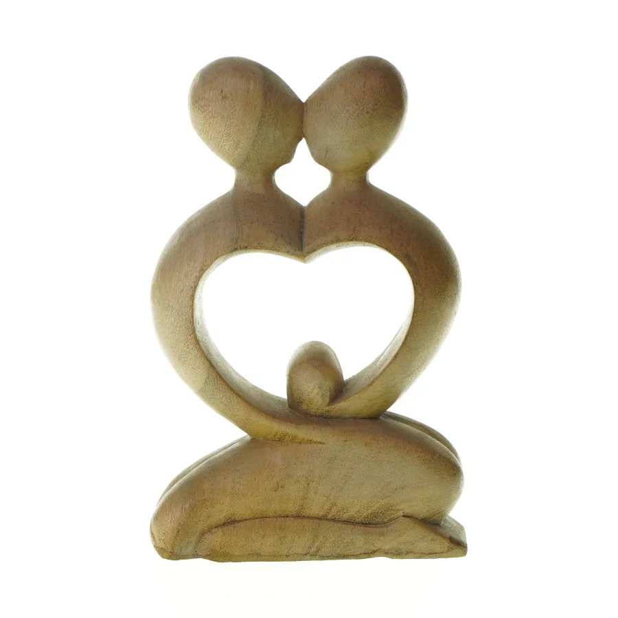 Figur i træ (str. LBH 13x4x19 cm)