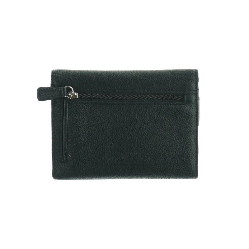 Pung med plads til mange kort. Farve sort. Mærke, BURTON. Størrelse LB. Jorden. 10. fra Burton (str. LB: 14x10 cm)