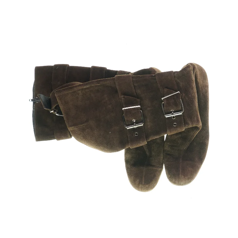 Høje støvler i ruskind (str. 39) (str. 39)