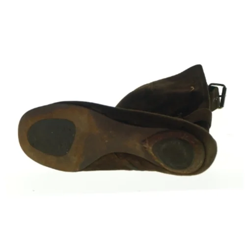 Høje støvler i ruskind (str. 39) (str. 39)