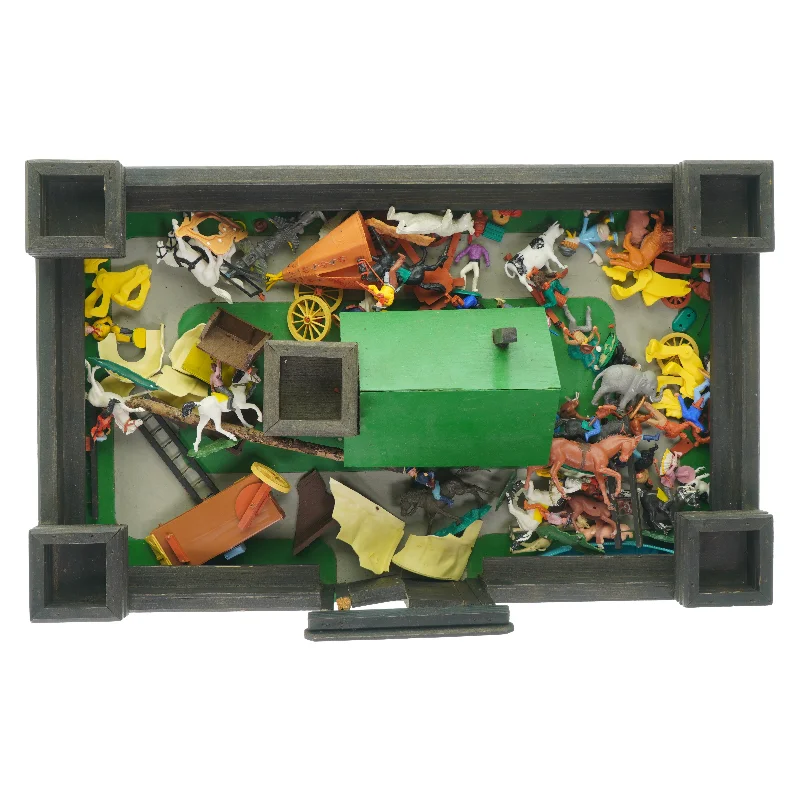 Gård med tilbehør fra Ukendt (str. LBH:65x40x10cm)