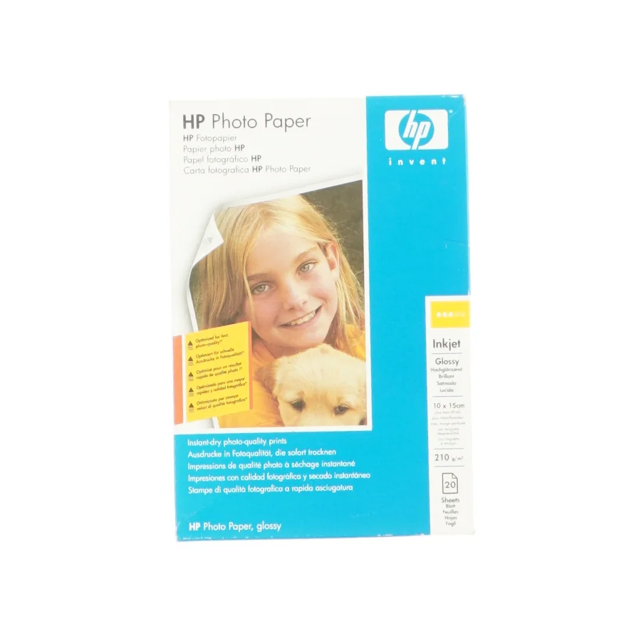 Foto papir fra HP (str. 10x15)