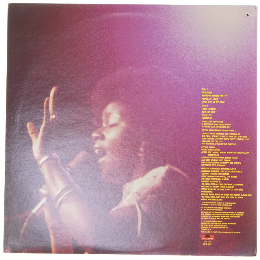 Gloria Gaynor - Love Tracks LP