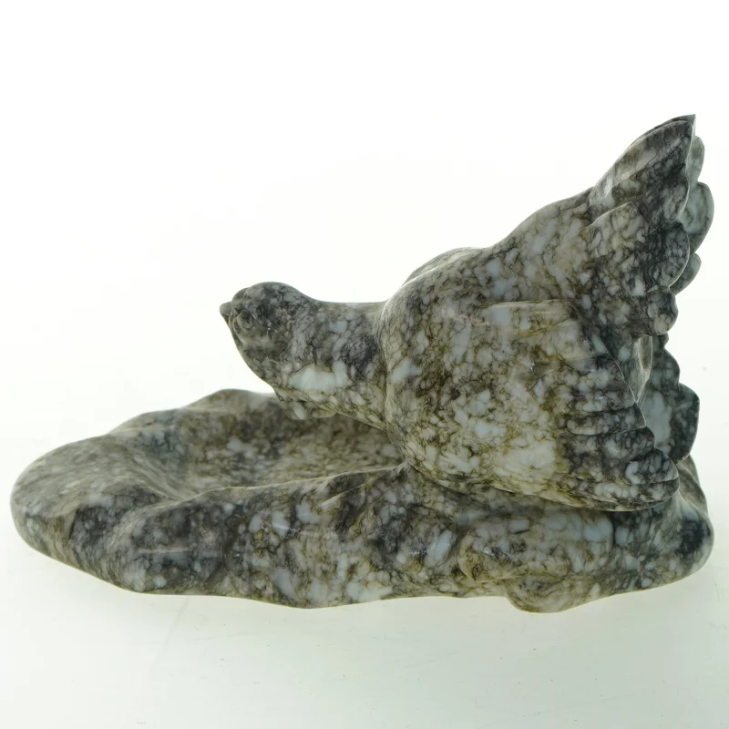 Stenfugl skulptur (str. 18x12 cm)