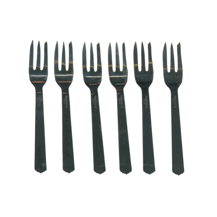 Kagegafler (6 stk.) fra Ukendt (str. L: 14,5cm)