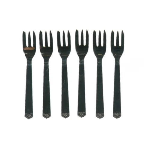 Kagegafler (6 stk.) fra Ukendt (str. L: 14,5cm)