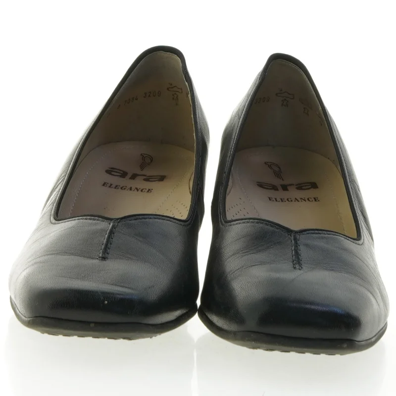 Sorte lædersko fra Ara (str. 5)