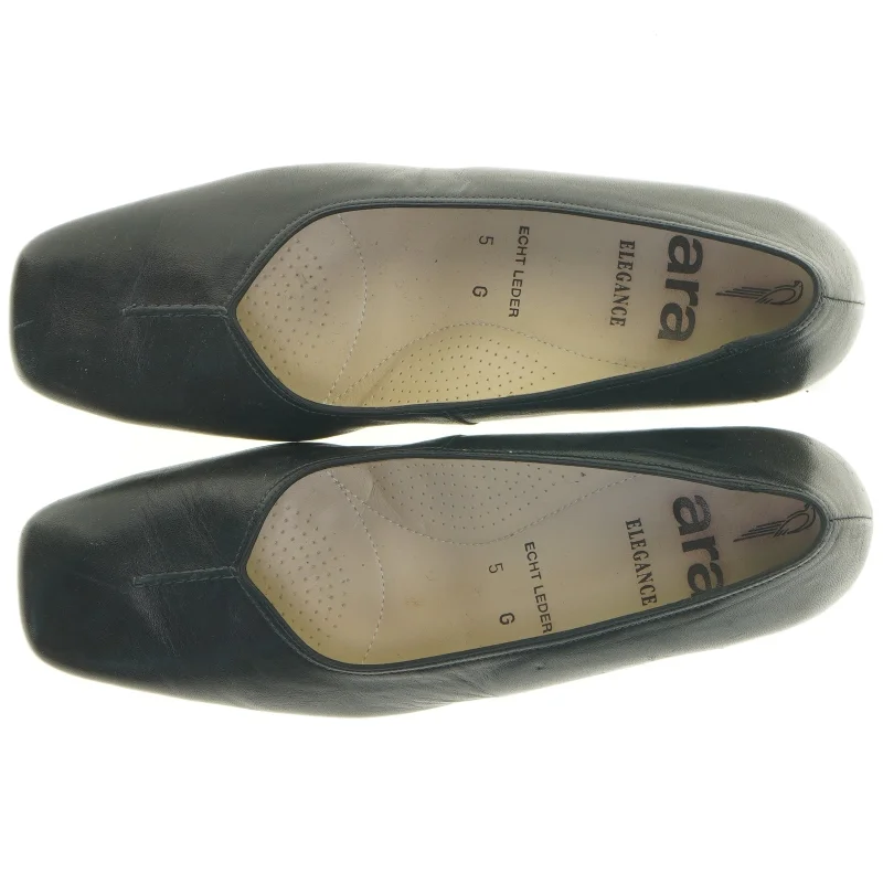 Sorte lædersko fra Ara (str. 5)