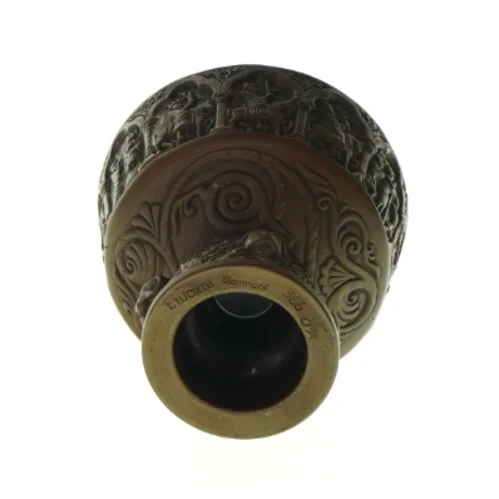 Krukke med mønster fra L. Hjort (str. HØ:15x13cm)