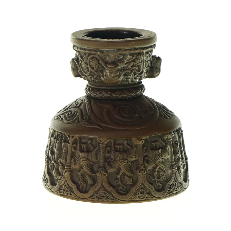 Krukke med mønster fra L. Hjort (str. HØ:15x13cm)