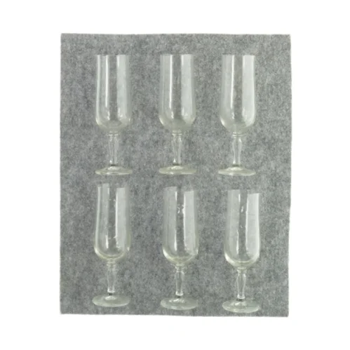Hvidvinsglas (6 stk) fra Lausitz (str. HØ 17x5,5 cm)