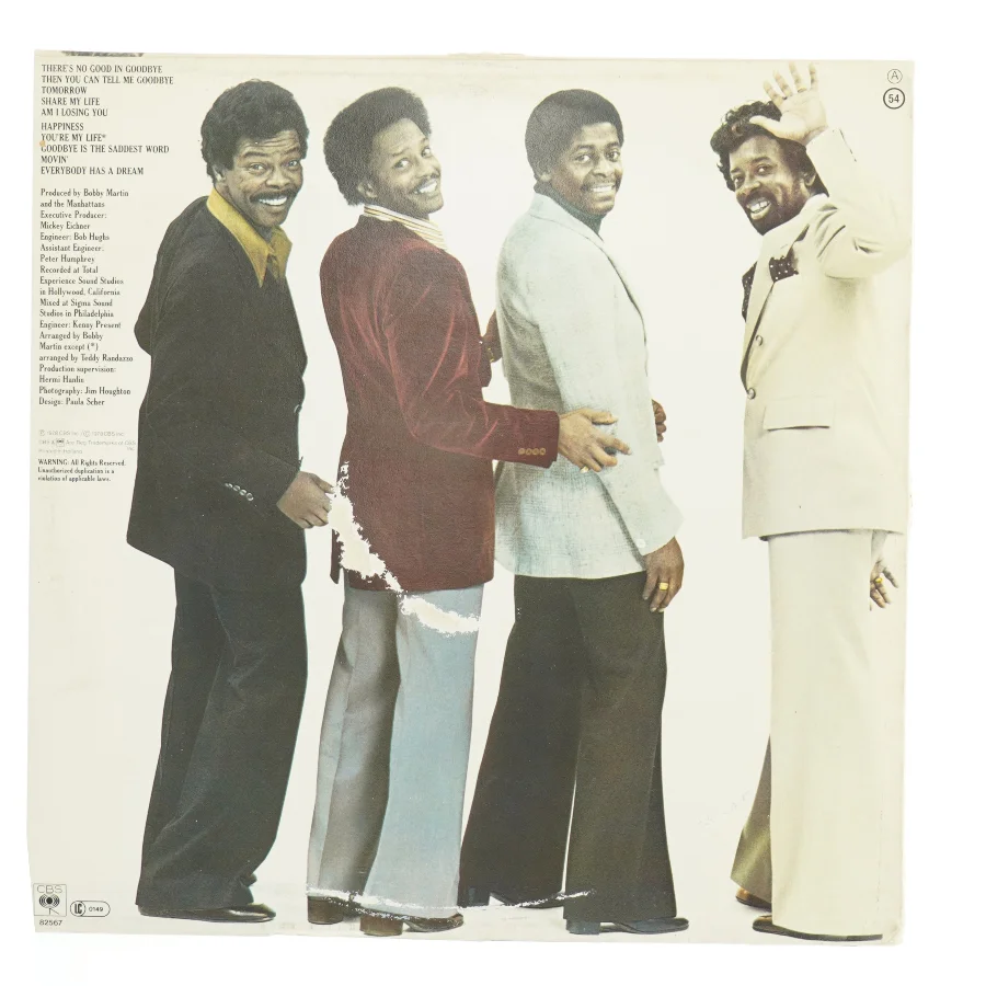 Manhattans vinylplade - There's No Good in Goodbye fra CBS