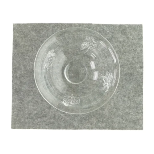 Glasskål med motiv fra Kolonihaveforbundet (str. H Ø 13x26)