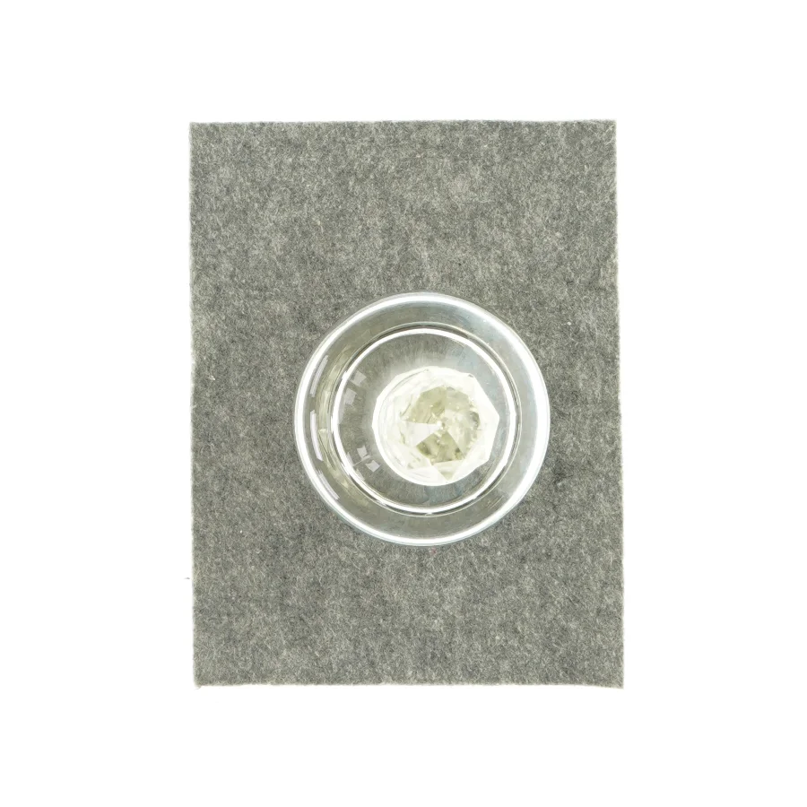 Glaskaraffel med prop (str. HØ: 16x10 cm)