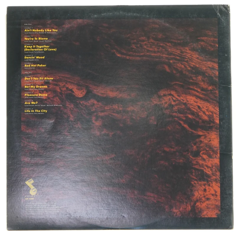 Rufus 'Numbers' LP vinyl album