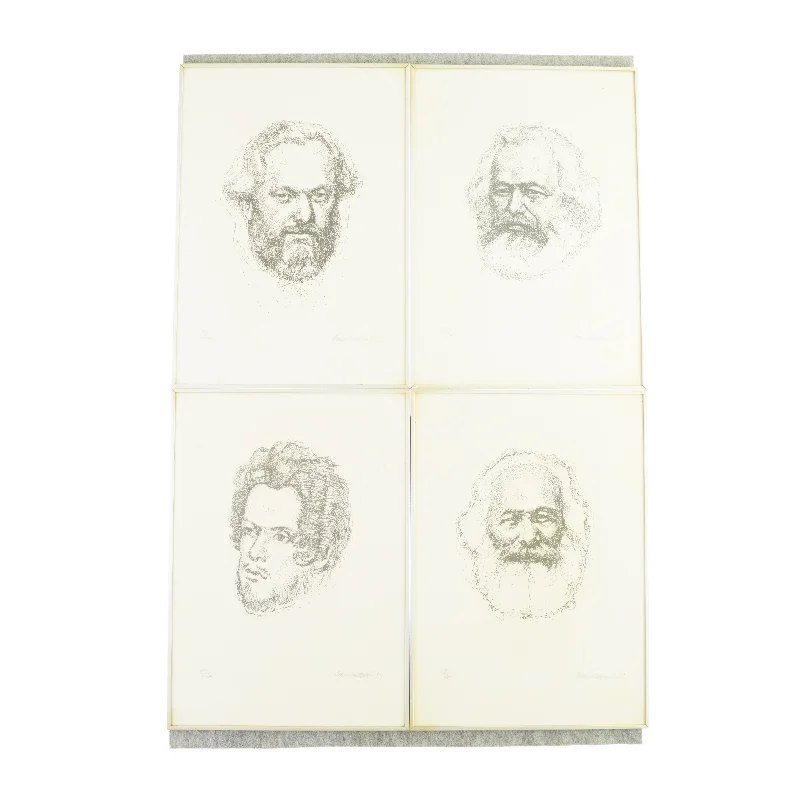 4 billedrammer med billeder fra Ukendt (str. LB 42 30)