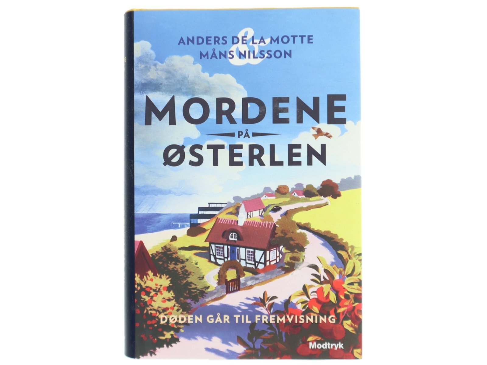 Døden går til fremvisning : en puslespilskrimi af Anders De la Motte (Bog)