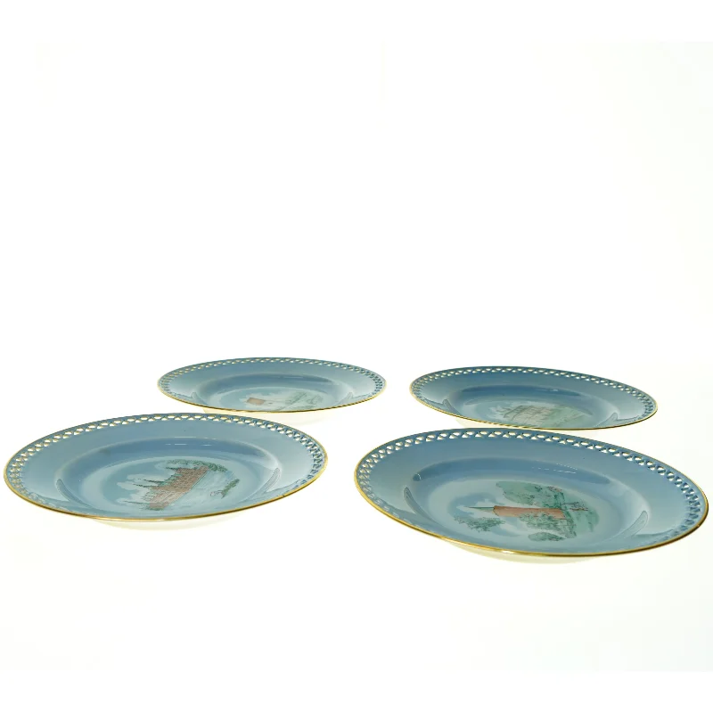 Tallerkener - 4stk fra Bing og Grøndahl (str. Ø25 cm)