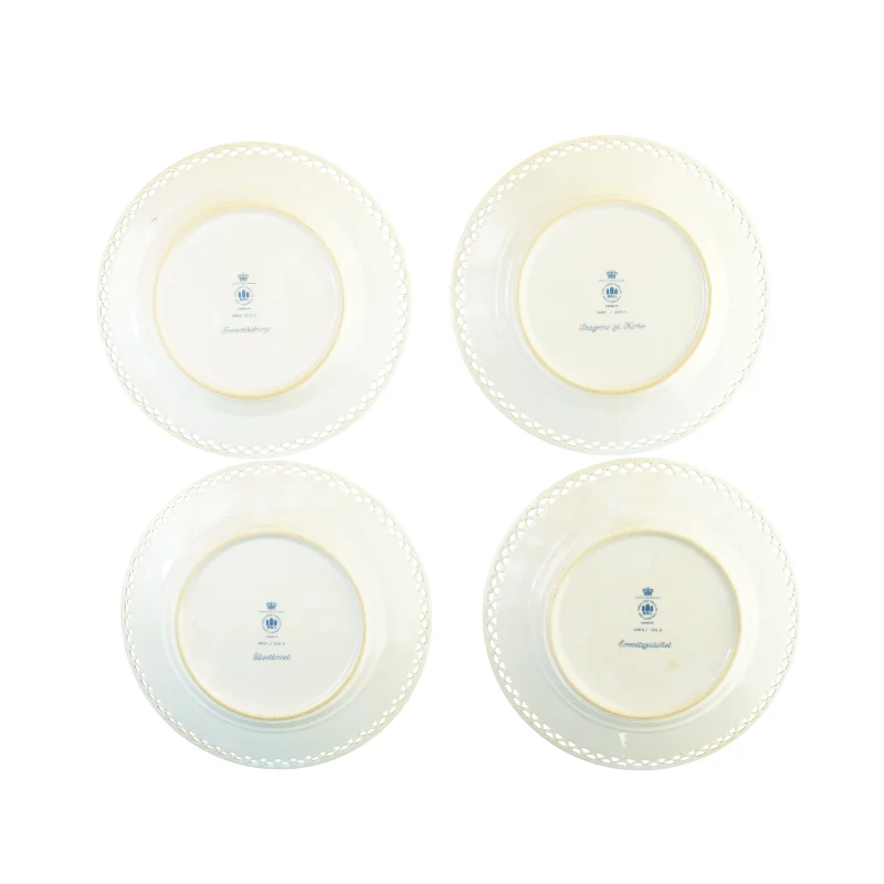Tallerkener - 4stk fra Bing og Grøndahl (str. Ø25 cm)