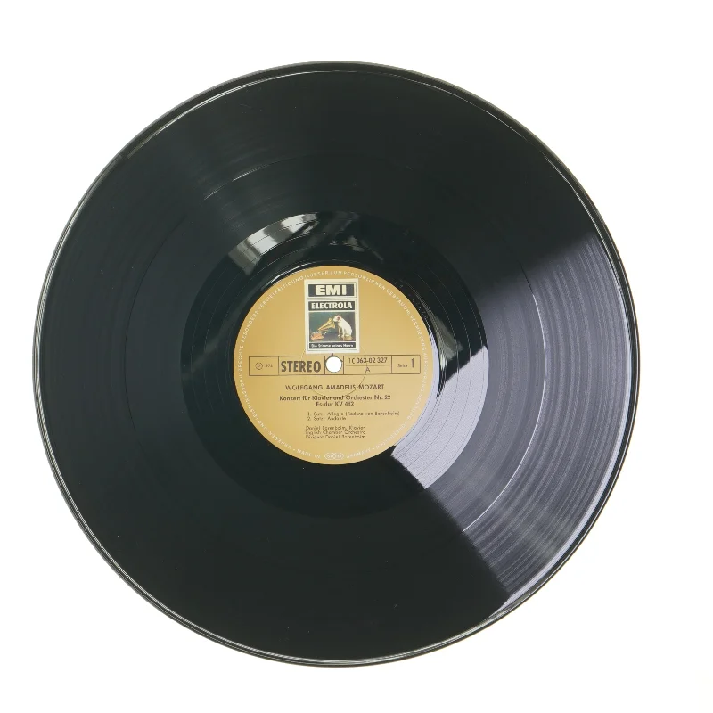 Mozart Koncert for Klavier og Orkester LP fra EMI Electrola