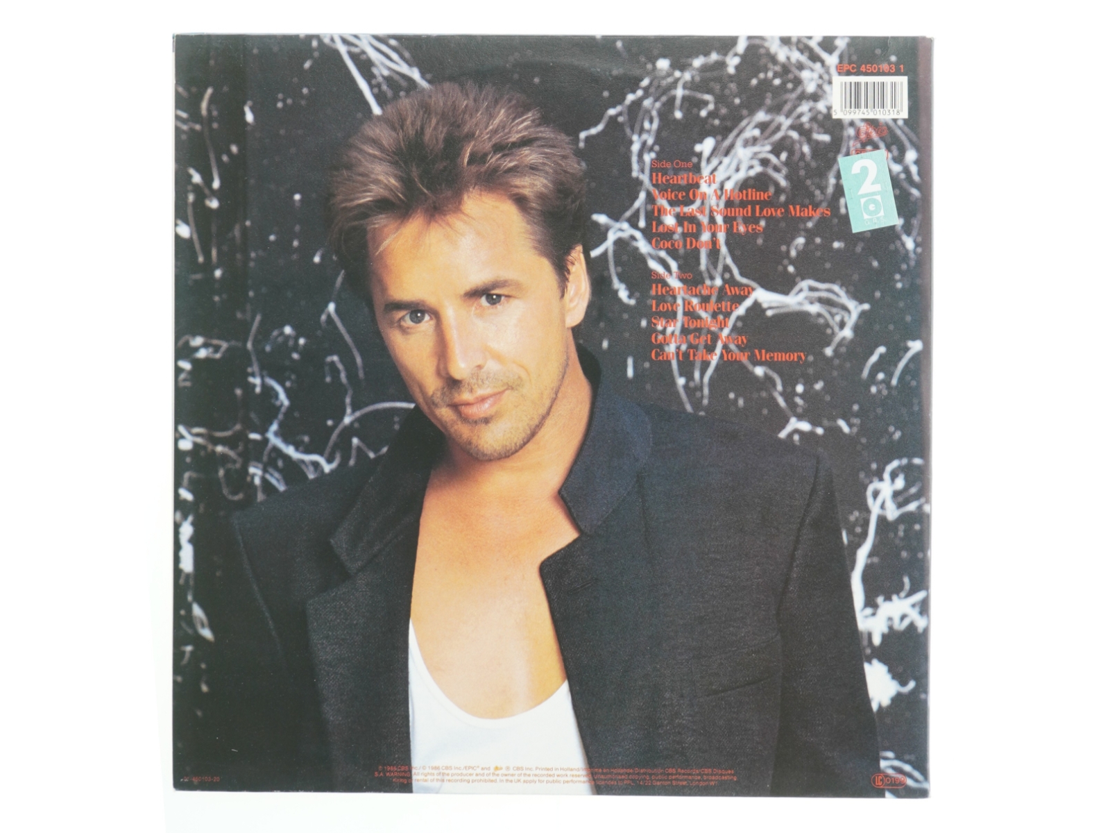 Heartbeat album af Don Johnson fra Epic