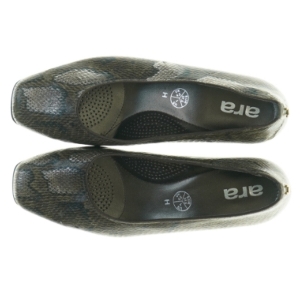 Skindpumps med slangeskindsmønster fra Ara (str. 37,5)