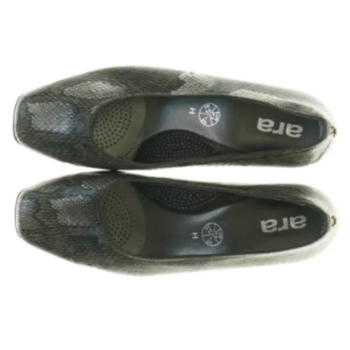 Skindpumps med slangeskindsmønster fra Ara (str. 37,5)