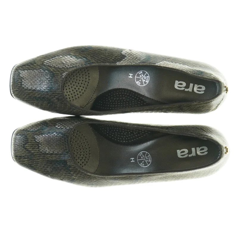 Skindpumps med slangeskindsmønster fra Ara (str. 37,5)