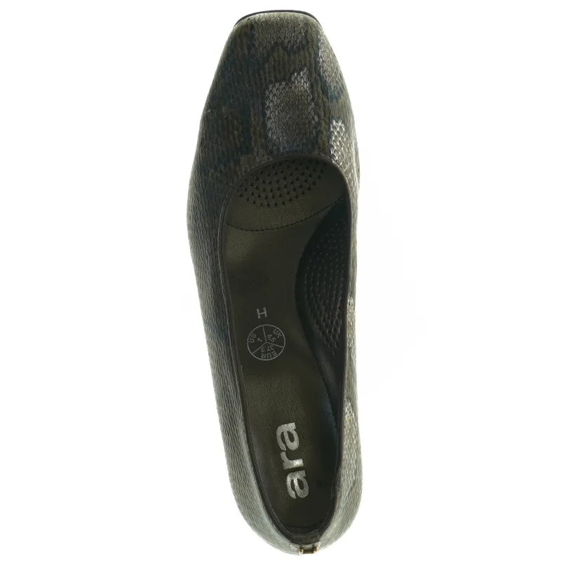 Skindpumps med slangeskindsmønster fra Ara (str. 37,5)