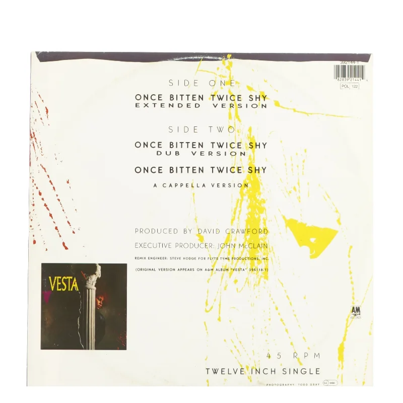 Vesta once bitten twice shy LP