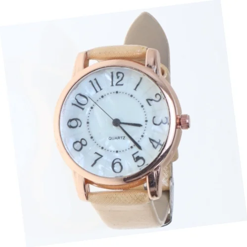 Dameur med beige rem (str. 9 mm)