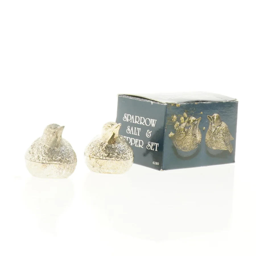 Sparrow salt- og pebersæt (str. 4 x 4 x 5 cm)