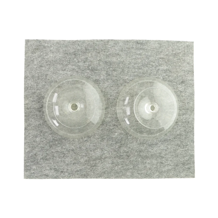 Glasskål på fod (2 stk) (str. HØ: 11x15 cm)