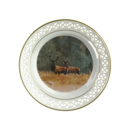 Tallerken med dyreprint fra B&G (str. Ø:22cm)