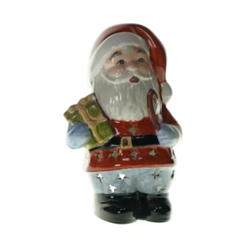 Dekorativ julemandsfigur med lys (str. LB:23x7cm)