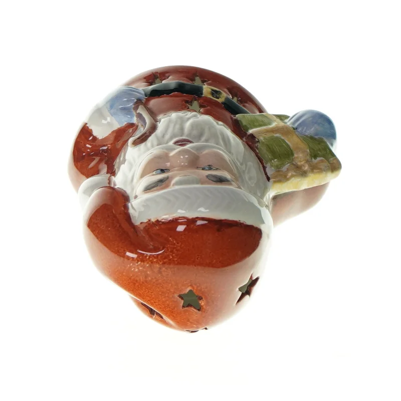 Dekorativ julemandsfigur med lys (str. LB:23x7cm)