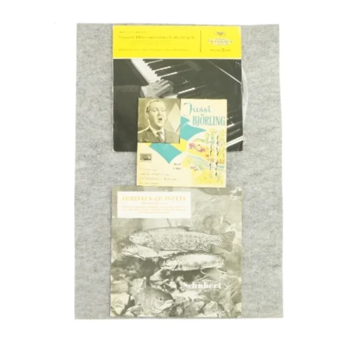 3 forskellige vinylplader fra Ukendt