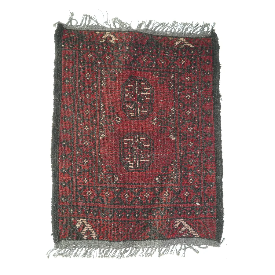 ægte Tæppe med mønster  (str. LB:70x54cm)