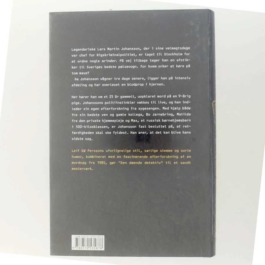 Den døende detektiv : en roman om en forbrydelse af Leif G. W. Persson (Bog)