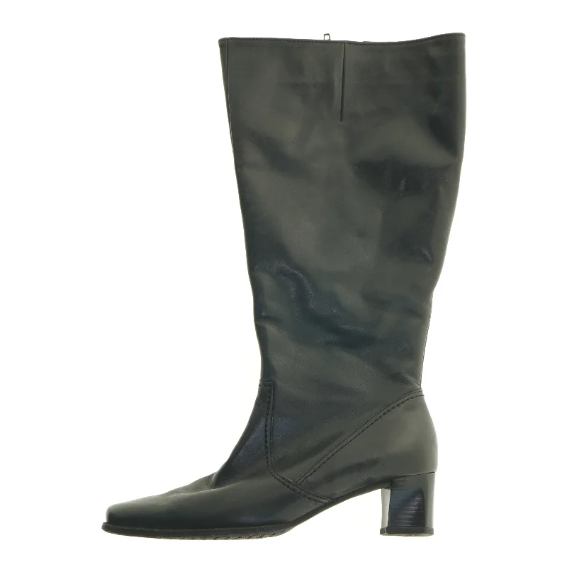 Sorte læderstøvler fra Gabor (str. 3,5)