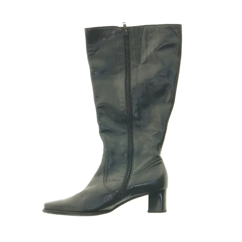 Sorte læderstøvler fra Gabor (str. 3,5)