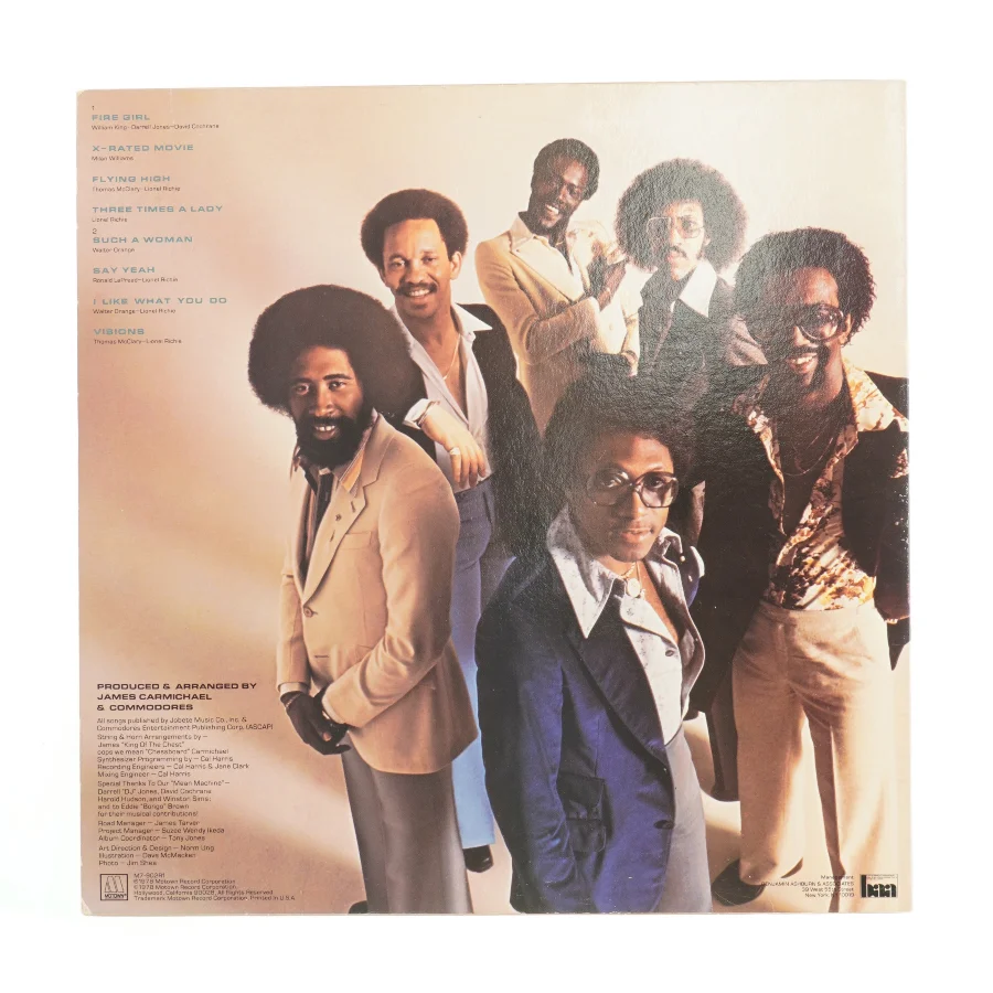Commodores - Natural High LP fra Motown (str. Ø. 30 cm)