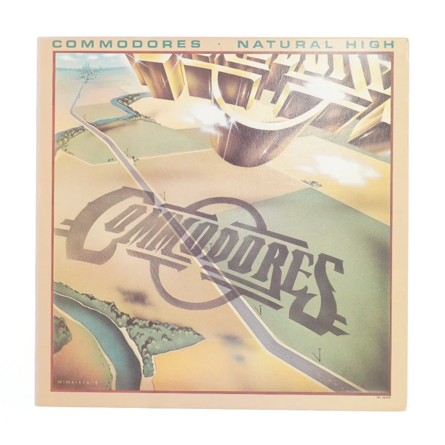 Commodores - Natural High LP fra Motown (str. Ø. 30 cm)